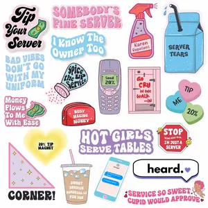 Server Sticker Bundle | Cute Funny Stickers for Servers, Waitresses & Bartenders
