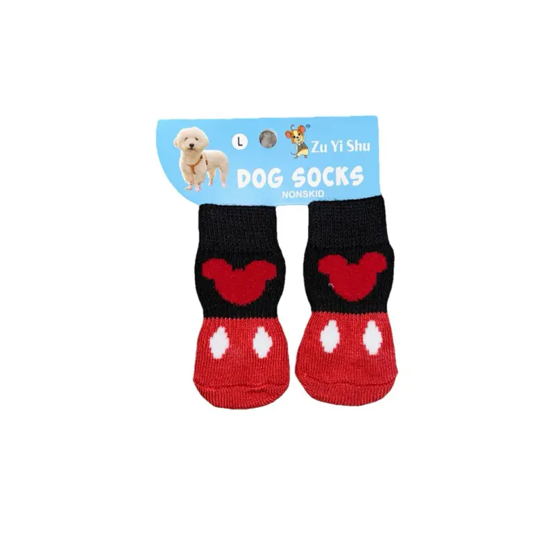 Dog Socks Non-Skid Large 1 pair (set of 4)