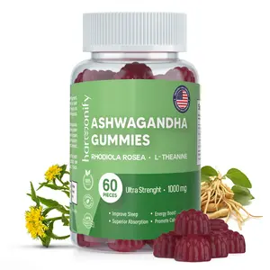 HARMONIFY Ashwagandha Gummies with Mixed Rosea and L Theanine, 1000 mg for Immune Support, Ashwa Root Extract Supplement for Women & Men -60 Count