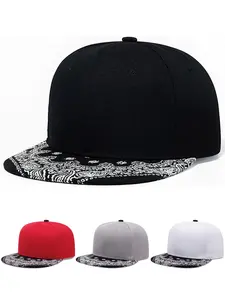 2025 Fashion Simple New Flat brimmed Hat Cashew Flower Hat Eaves Street Popular Skateboarding Hat Street Dance Personalized Hip Hop Hat Daily Leisure Decorative Hat Cycling Sports Sunshade Hat Male Female Same Style Baseball Hat Classic Baseball Cap
