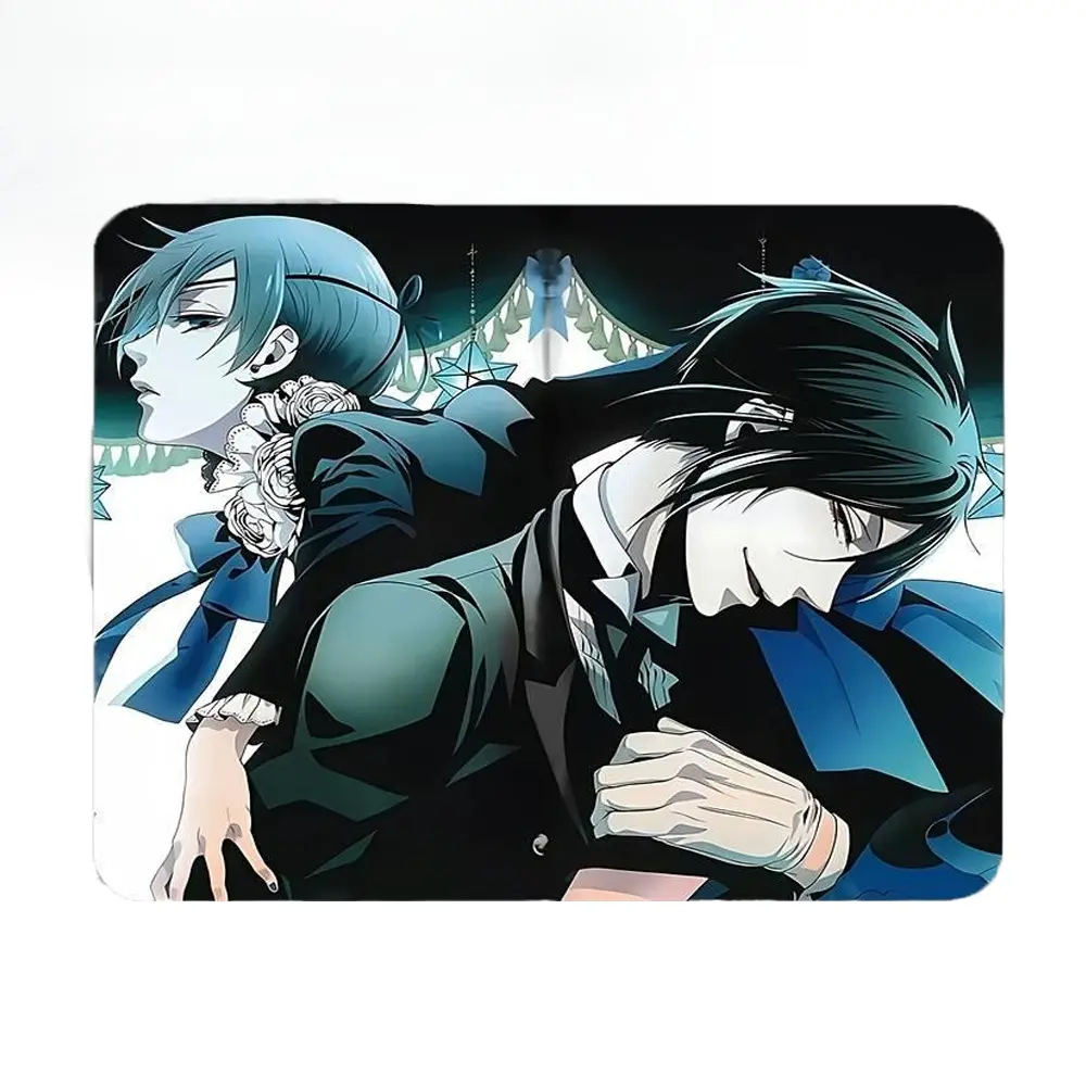 Gaming Mousepad - Anime Theme Anime-Inspired Desk Mat with Male & Female Protagonists, Anti-Slip Base, Portable Durable Design, 20X24cm for Home Office Work, Gaming, Fans