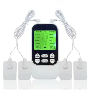 All-Round Muscle Relaxation, Long-Lasting 40-Hour Battery, Body Pulse Massager Portable Electric Stimulators 6 Timed Modes and 10 Massage Patterns with  4 Pads TENS EMS Unit for Back, Shoulder, Neck, Sciatica Massage, for Daily Comfort