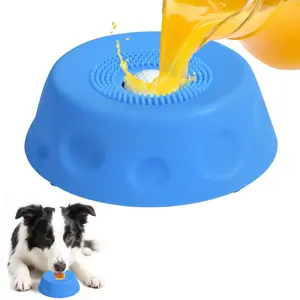 Valentine's Day Pet Gift | 2026 Upgraded Slow Feeder Dog Bowl with Secure Solid Ball, Non-Spill Licking Bowl for Liquid Treats, Yogurt & Post-Op Nutrition (All Breeds)