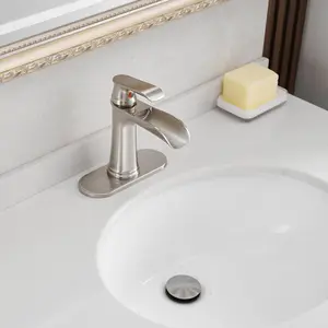 Nowadays Waterfall bathroom faucet, single handle bathroom sink faucet