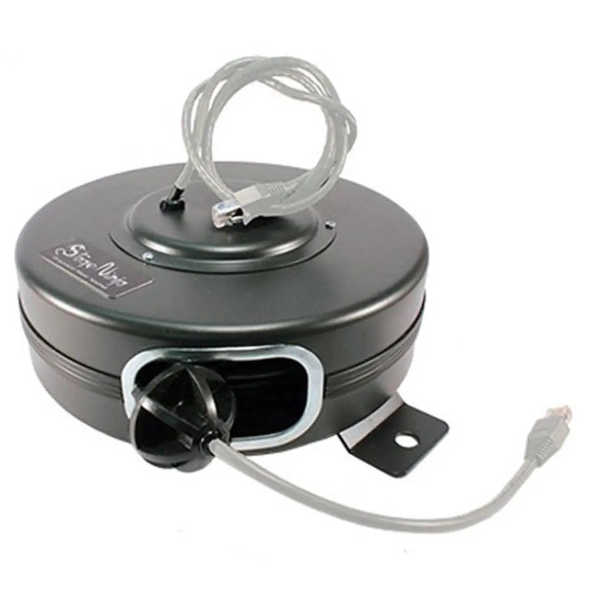 212 MAIN Retractable CAT6 Cable Reel, 65 ft Length, Steel Housing, Easy Retraction, Mounting Strap Equipped, Mounts Easily for Tools & Hardware/Desktop Use, Organize Cables