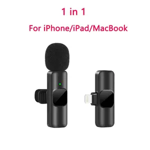 Wireless Microphone Portable  Mini Mic for Iphone Android Audio Rechargeable Mobile Lavalier