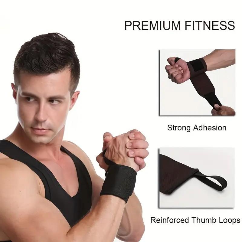 20” Supportive Wrist Wraps 2PCS - Wrist Straps for Weightlifting - Lift Better, Protect Wrist Pain - Adjustable, Durable, Machine Washable - Wrist Wraps for Weightlifting - for Men & Women