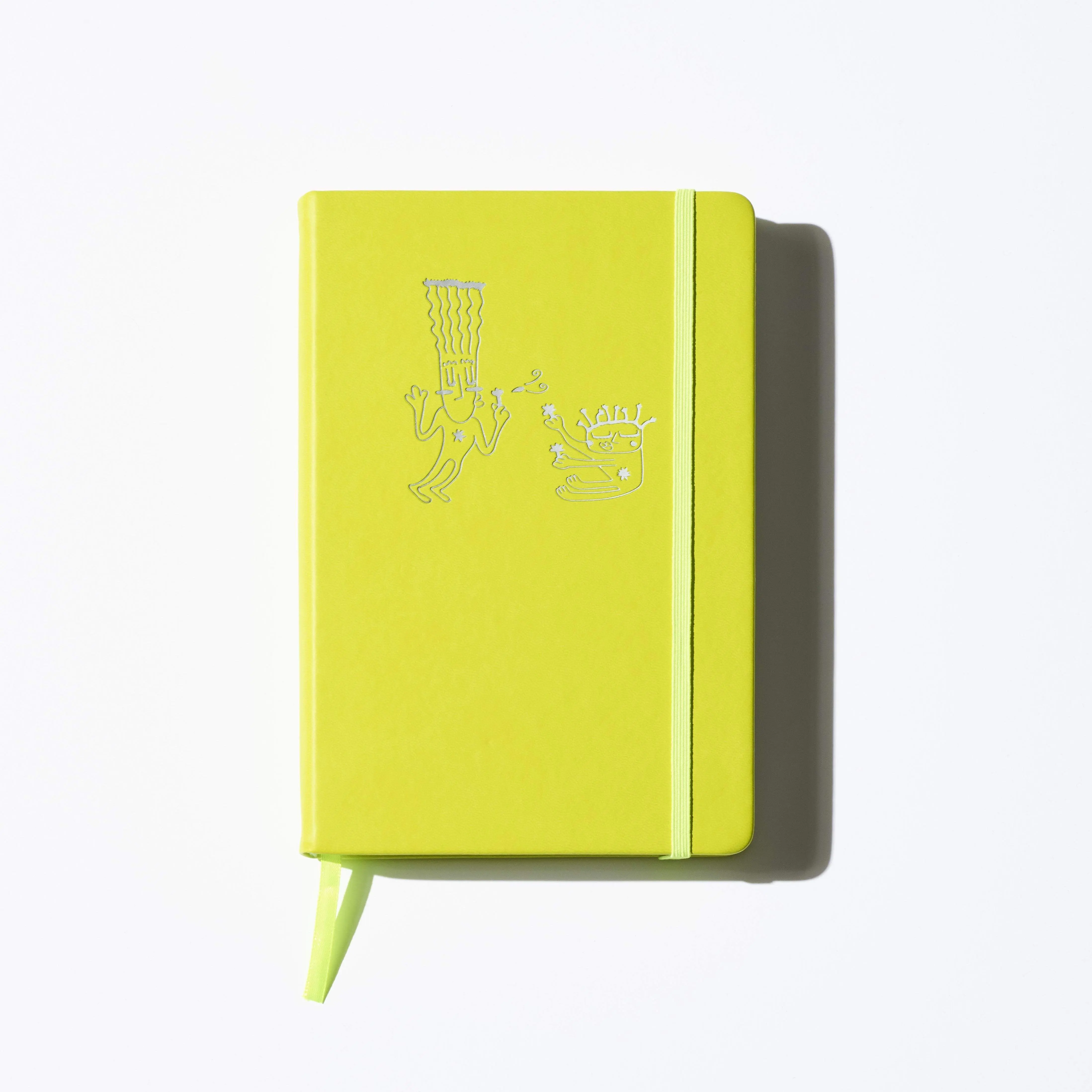Creatures of Habittude Coloring Doodle Planner - Neon Yellow
