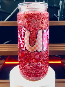 Custom Cute Nurse Life Acrylic Snowglobe Glitter Cup