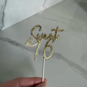 Sweet 16 dessert toppers