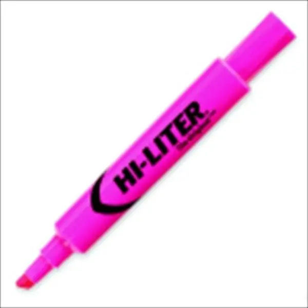 Avery 1054361 Hi-Liter Desk Style Non-Toxic Highlighter, Chisel Tip, Fluorescent Pink, Pack - 12