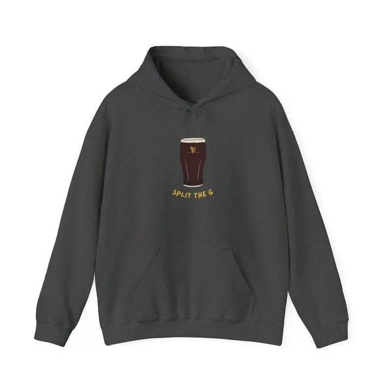 Guinness Hoodie, Split the G Sweatshirt, Irish Beer Shirt, Ireland Drinking, Guinness Gift, Unisex Men Women Hoody