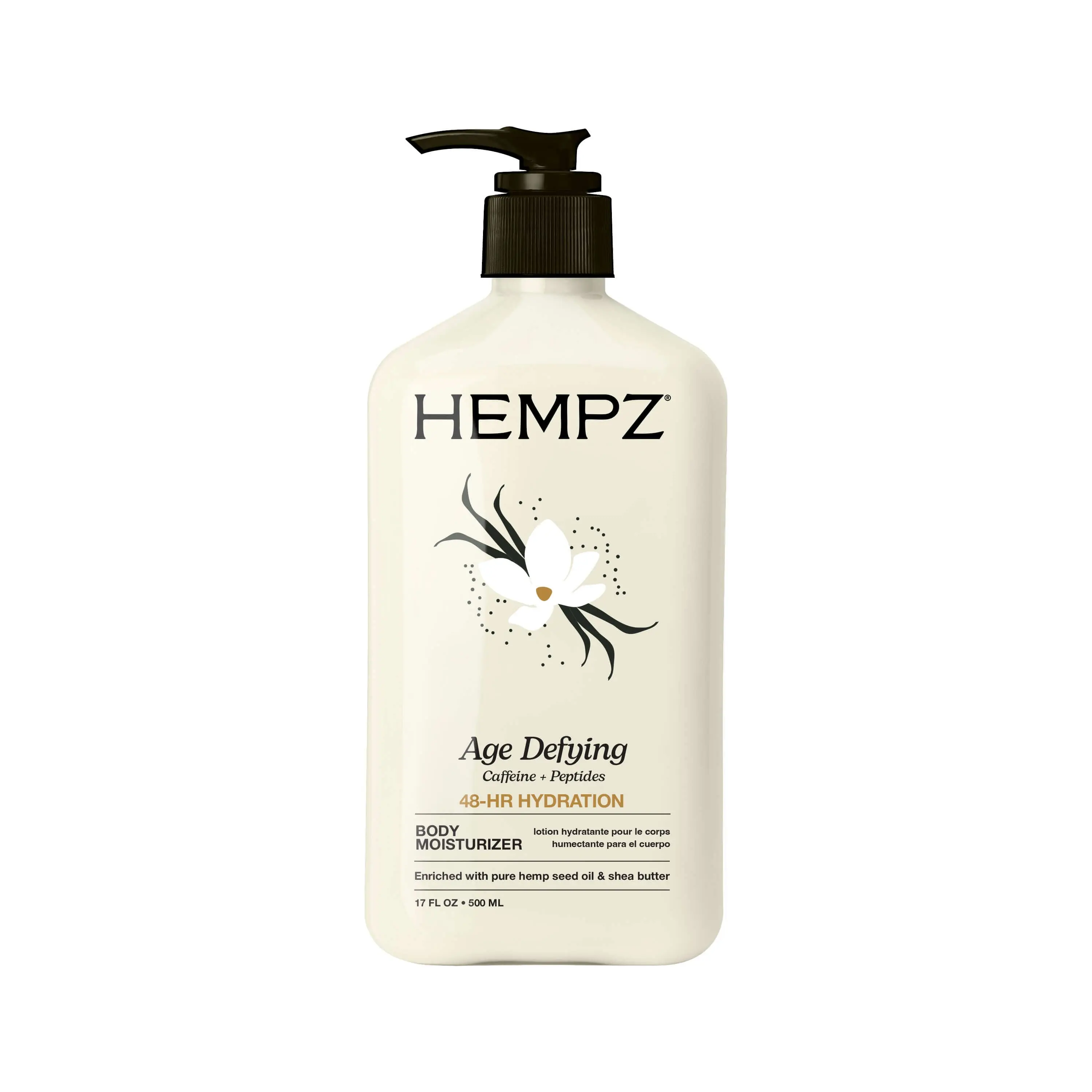 Age Defying Moisturizing Body Lotion with Peptides + Caffeine