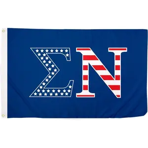 Desert Cactus Sigma Nu Flag USA letter Fraternity Greek Banner 3x5 feet Sign Decor Sig Nu