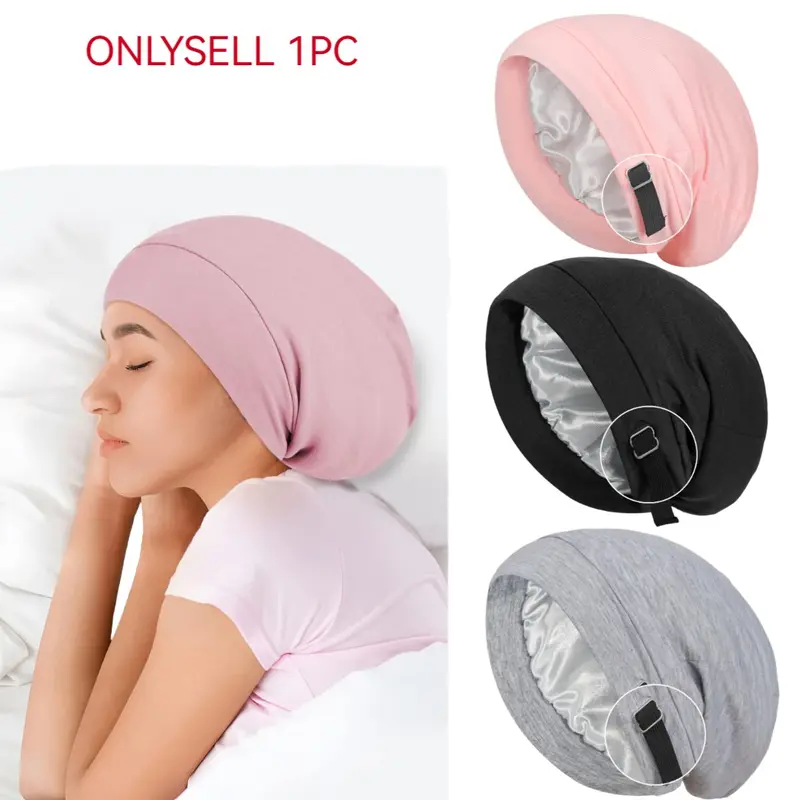 Adjustable Elastic Strap Sleep Mask, Anti-Knot Design, All-Night Smooth Comfort, Unisex Sleeping Aid Accessory, Sleep Aid Products