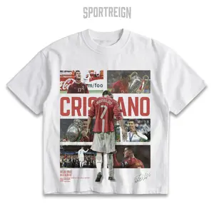 SPORTREIGN Ronaldo limited Men's T-shirt, Soccer Fan Shirt, Ronaldo Fan Merchandise, Football Shirt, Graphic Tee Over Size, 100% cotton Shirt, Gift For Him, Made In USA.