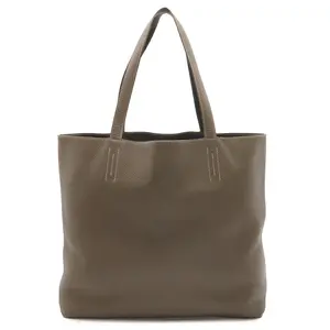 Pre-owned HERMÈS Calfskin Tote Bags Hermes Double Sens36 Taurillon Clemence Tote Bag
