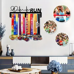 Bohemian Style Iron Medal Rack, Wall Storage Organizer for Medals, Clothes, Hats, Multi-Functional Decor, Living Room, Kitchen, Office, Unique Gift