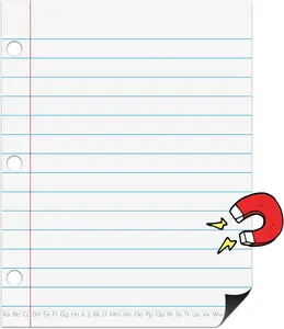 Dry Erase Giant Sized  Notebook Paper, Handwriting Lined Paper for Classroom Whiteboard Accessories, Dry Erase Notebook Teaching , Homeschool Teaching Supplies 17" x 22"