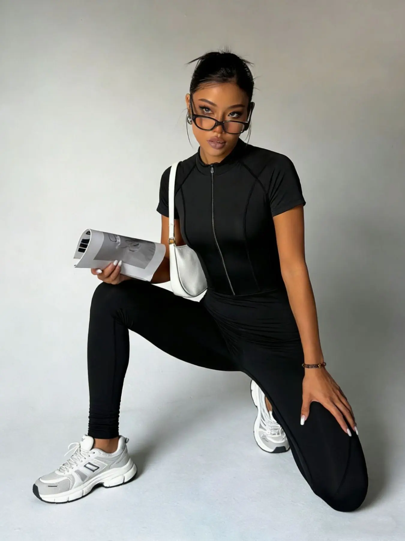 Women's Equestrian Jumpsuit, Durable Anti-Slip Riding Pants, Sporty Solid Style, Above Knee Length, All Seasons, Professional Grade, Plain Jumpsuits