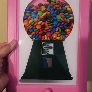Candy Dispenser, Perfect Birthday Gift Candy Distribution Frame, A Square Frame Designed To Hang On The Wall, Equipped With Candy Distribution Function, Easy To Obtain Candy, Multi Functional Photo Frame