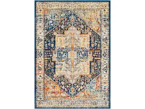 Livabliss ARA2300-1616 18 in. Ararat Area Rug, Dark Blue