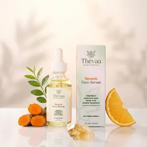 Turmeric Face Serum – Hydrating Brightening Serum with Vitamin C, Hyaluronic Acid & Ferulic Acid (30ml / 60ml)
