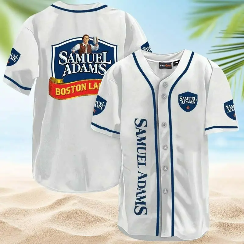 Samuel Adams Boston Lager Unisex Baseball Jersey - Classic Sport Style with Everyday Comfort & Bold Details That Pop