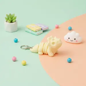 Triceratops Skeleton Keychain