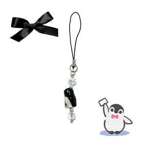 Y2K Aesthetic Penguin Phone Charm/ Keychain (with freebies!) Accessories Handmade