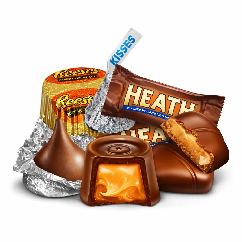 Hershey's Miniatures Chocolate – Kisses, Reese's, Heath & Rolo – Bulk Value Bag