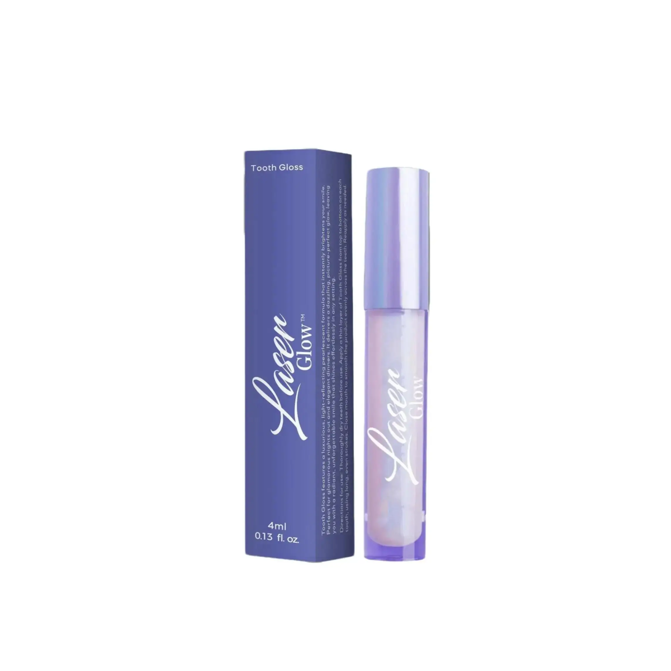 LaserGlow Tooth Gloss Instant Enamel Shine Topcoat with Advanced Light-Reflecting Technology for Enhanced Shine and Wet Look Finish