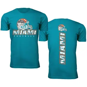 Men Army Camo Football T-Shirt - Miami