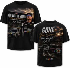 [Sale Up To 50%] Kyle Busch "Rowdy" Memorial Tribute Tee Legends Never Die, Legendary NASCAR Driver Kyle Busch T-Shirt, NASCAR Legend Memorial Tee, RIP Rowdy Shirt, Vintage NASCAR Tribute Top