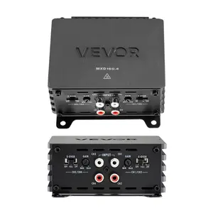 VEVOR 4 Channel Car Audio Amplifier 2 Ohm Stable Bridgeable Class D Full Range Amp Max Power 4 x 110W @ 4 Ohm / 4 x 160W @ 2 Ohm for Car SUV Truck Off-Road