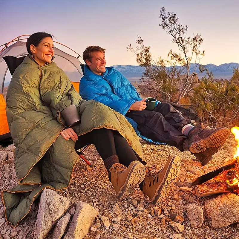 Wearable Blanket Cloak, All-Season Space Theme Outfit, Machine Washable Nylon Poncho with Polyester Fill for Wilderness Camping and Outdoor Hiking, Piped Edges, Wearable Cloak