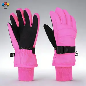 HER-Kids Ski Gloves Boys Girls Winter Warm Snowboard Gloves Cold Weather Water Resistant Touchscreen Skiing Snowboarding Gloves for Children Age 3-12