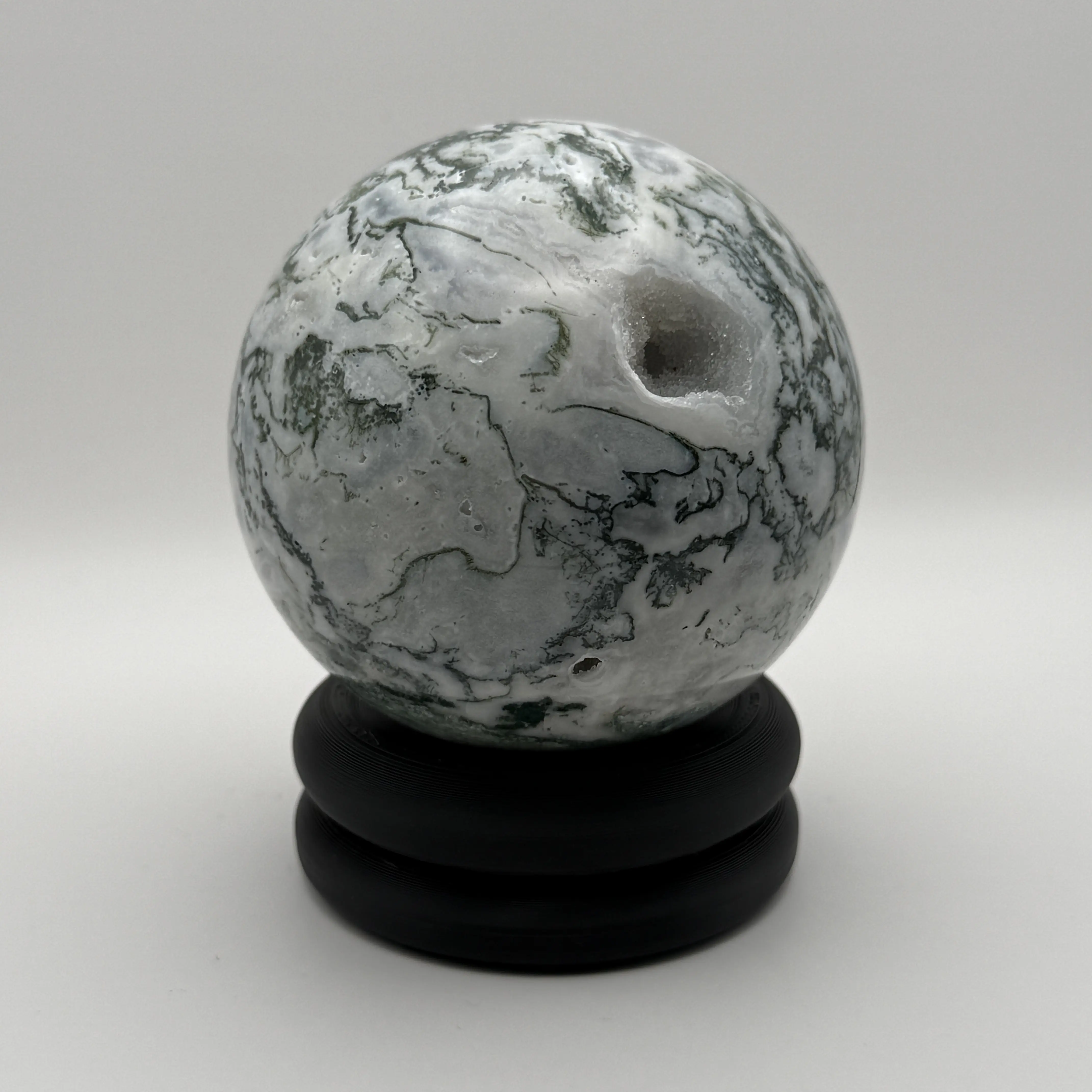 Crystal Sphere Spinning Stand - Stand Only Steel Ball Bearing 3D printed