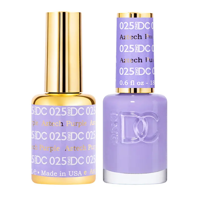 DND DC Duo Gel Nail Polish, #025 Aztech Purple, Nail Art Bottle for Beauty & Personal Care