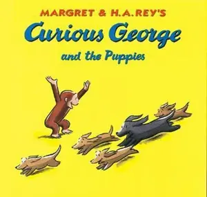 USED-Curious George and the Puppies by Margret Rey (Hardcover)