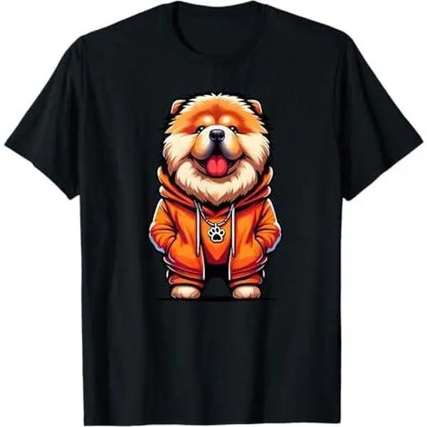 Chow Chow Dog Cool Jacket Outfit Dog Mom Dad T-Shirt