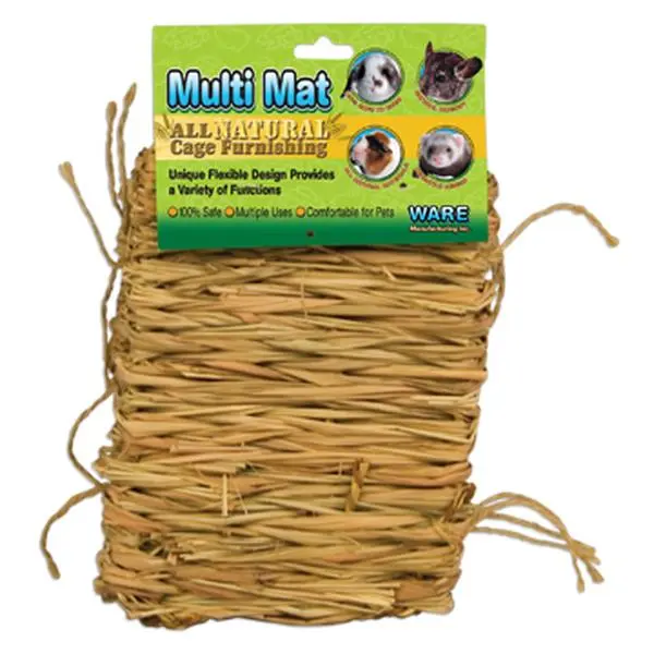 Ware Manufacturing Multi Mat, Safe Small Animal Habitat Accessory, Natural Fiber Material, Woven Texture Design