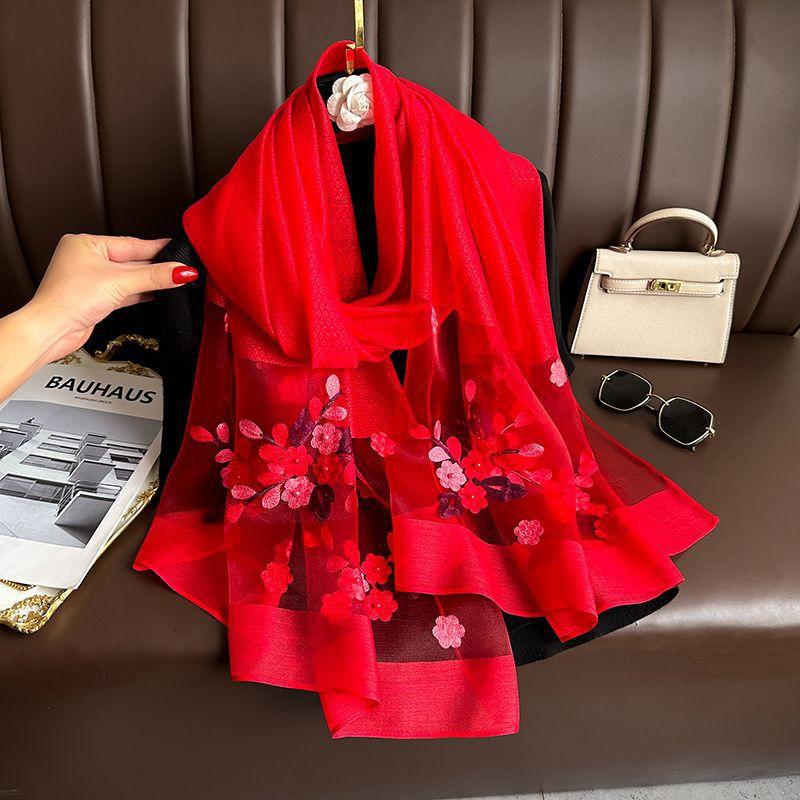 Elegant All-match Embroidered Scarf