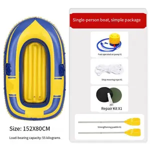 Inflatable Kayak Boat, Thick Durable Design, Includes Luxury Paddle & High Output Pump, Foldable Portable, Perfect for Water Adventures