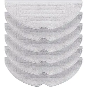6 count Mop Cloth Pad for Roborock S8 / S8+ / S7 MaxV Ultra / S7 Pro Ultra / VibraRise Mopping Pad Replacement Accessory (Light Gray)