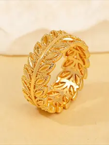 Vintage Leaf Ring for Women, Simple and Elegant Design, Casual and Versatile Jewelry, Perfect for Everyday Wear, Cuff Ring, Adjustable Open Ring
