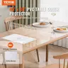 【Fallpicks】VEVOR 2 mm Thick Transparent Scratch-proof PVC Table Cover, 36 x 60-in Waterproof Table Cloth, Heat Resistant Up to 80°C, Spill-resistant, Marble & Steel Safe, Easy to Clean for Indoors Office Dresser Protection