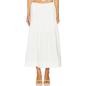 Sanctuary Poplin Prairie Skirt in White