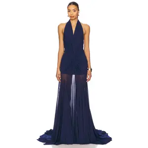 Deme by Gabriella Chloe Gown in Navy Blue