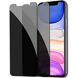 [2 Pack] Privacy Screen Protector for iPhone 11/XR,  Tempered Glass Anti-Spy Bubble Free Case Friendly Easy Installation Film for iPhone 11/XR 6.1 Inch